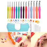 Fenrry Crochet Hooks Set Crochet Large-Eye Blunt Yarn Weave Knitting Needles Kit Needle Set Weave Craft Tools With Bag