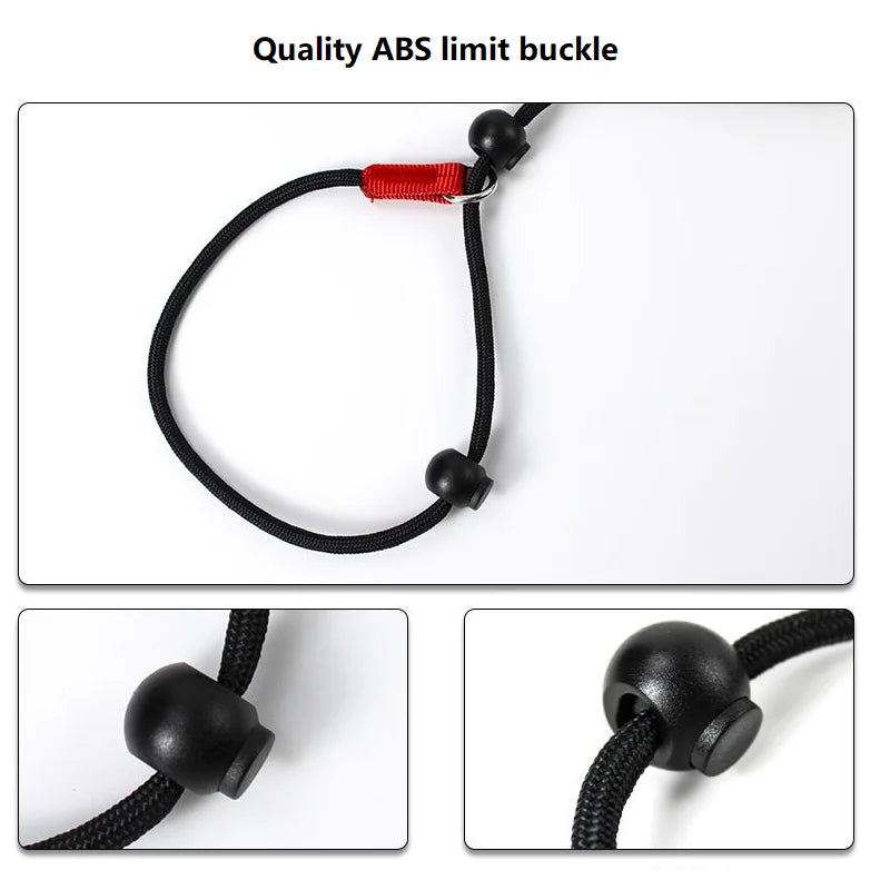 Training Dog Choking Rope Leash 2 in 1 Lead Collar 150cm P-Shaped Chain Slip Lead Control Leash for Small Large Competition Dogs