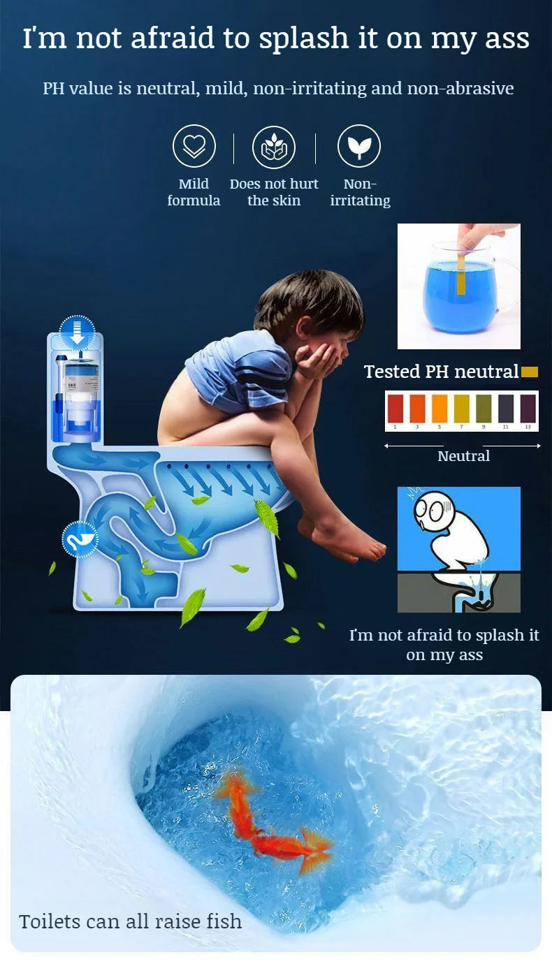 Toilet Bowl Cleaner Automatic Toilet Bowl Cleaner Disinfecting Deodorizing Household Descaling