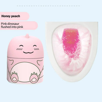 Automatic Bathroom Toilet Tank Cleaner With Ocean Scent Cute Dinosaur-Shaped Toilet Bowl Cleaner Bottle Bathroom Cleaning Supply