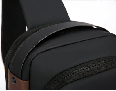 Fashion Business Men's Crossbody Bag Anti-Theft Password Lock Men's Chest Bag With USB Charging Port Travel Shoulder Bag for Man