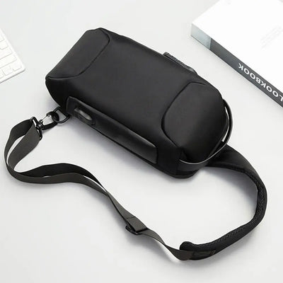 Portable Storage Bag for Asus ROG Ally Game Conslole Case Crossbody Backpack Shoulder Chest Pouch Anti-theft Lock USB Charging