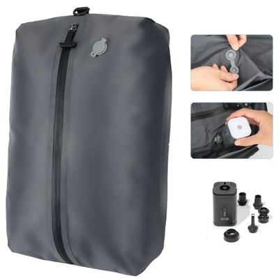 Vacuum Storage Bags Travel Essentials Compression Pack Empty Bag Clothes Vacuum Travel Bag, for Suitcases Backpack Space Saver