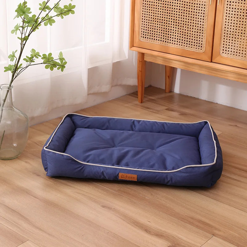 Waterproof Dog Bed 600D Oxford Pet Dogs Beds for All Seasons Thickened PP Cotton Filling Bite-resistant Pet Mat Dog Accessories