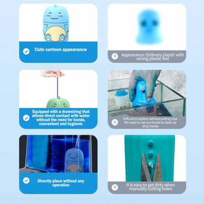 Automatic Bathroom Toilet Tank Cleaner With Ocean Scent Cute Dinosaur-Shaped Toilet Bowl Cleaner Bottle Bathroom Cleaning Supply