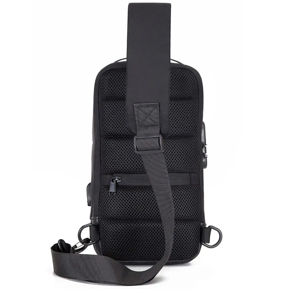 Portable Storage Bag for Asus ROG Ally Game Conslole Case Crossbody Backpack Shoulder Chest Pouch Anti-theft Lock USB Charging