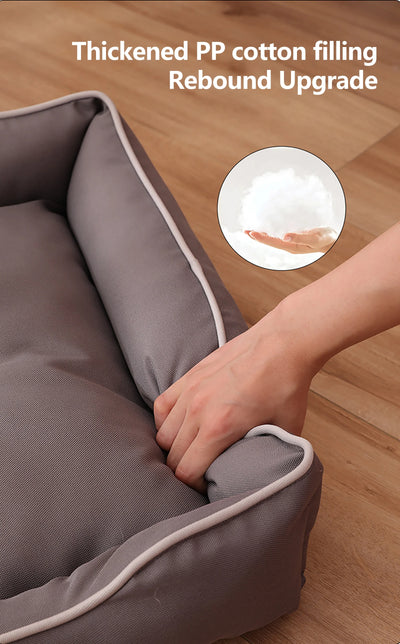 Waterproof Dog Bed 600D Oxford Pet Dogs Beds for All Seasons Thickened PP Cotton Filling Bite-resistant Pet Mat Dog Accessories