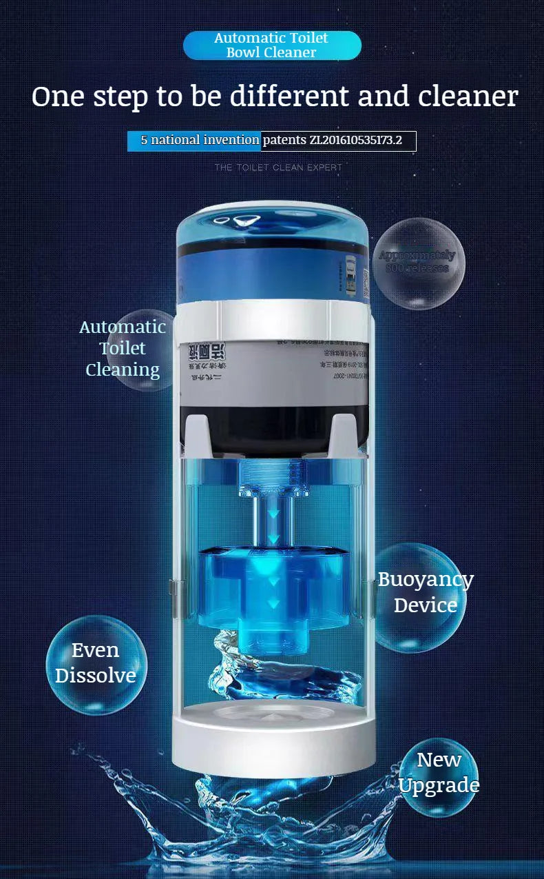 Toilet Bowl Cleaner Automatic Toilet Bowl Cleaner Disinfecting Deodorizing Household Descaling
