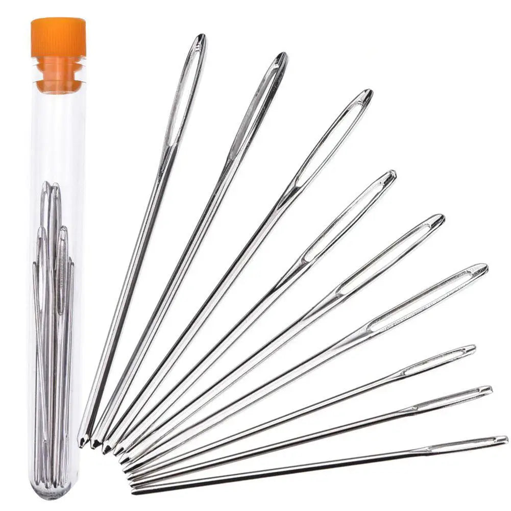 9 in 1 USB Light Up Crochet Hooks Handmade Knitting Needles LED Sewing Tools Set DIY Weaving Sweater Tool Kit Sewing Accessories