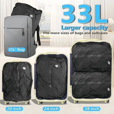 Vacuum Storage Bags Travel Essentials Compression Pack Empty Bag Clothes Vacuum Travel Bag, for Suitcases Backpack Space Saver