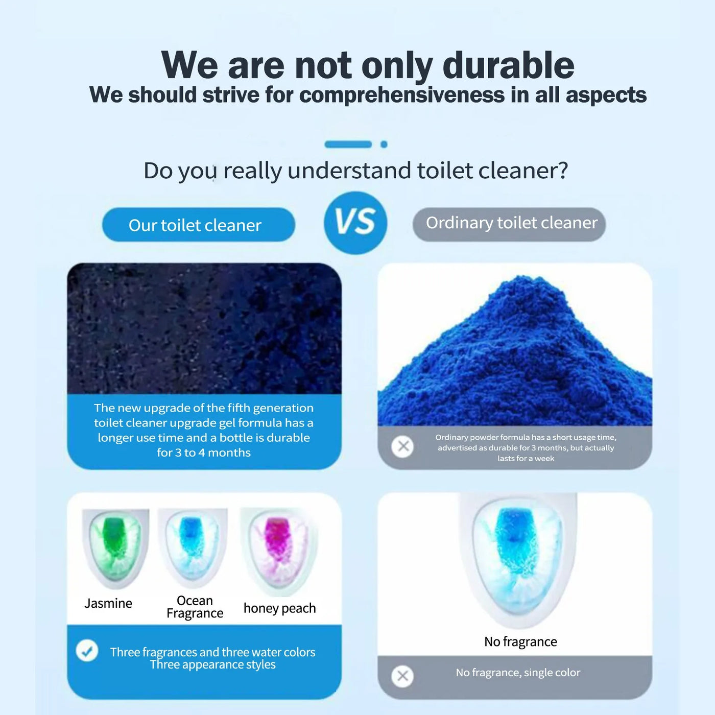 Automatic Bathroom Toilet Tank Cleaner With Ocean Scent Cute Dinosaur-Shaped Toilet Bowl Cleaner Bottle Bathroom Cleaning Supply