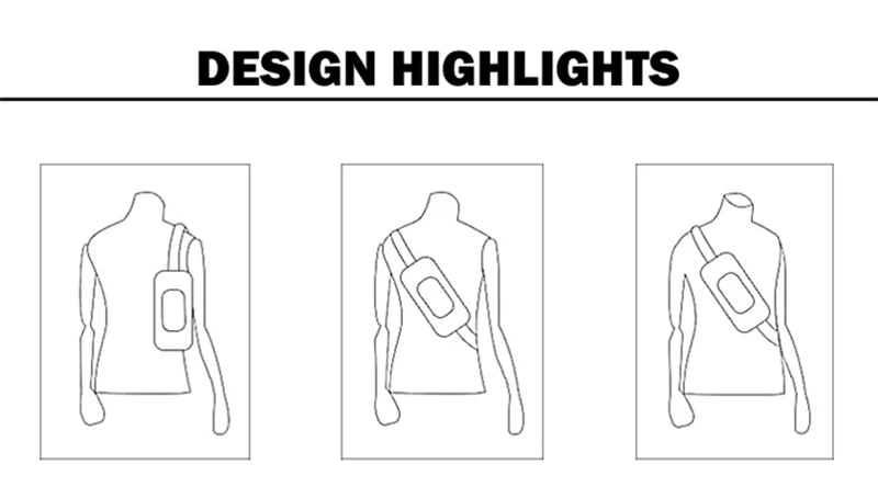 Anti-theft Combination Lock Chest Packs With USB Charging Port Fashion Business Men's Crossbody Bag Travel Storage Shoulder Bag