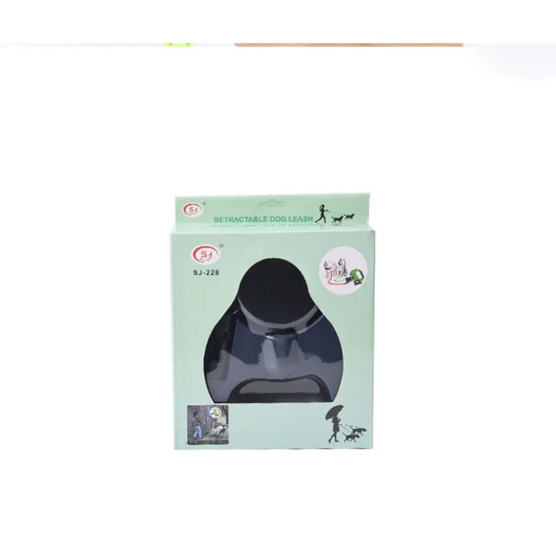 3m Retractable Dog Leash For Small Dogs Reflective Dual Pet Leash Lead 360 Swivel No Tangle Double Dog Walking Leash With Lights