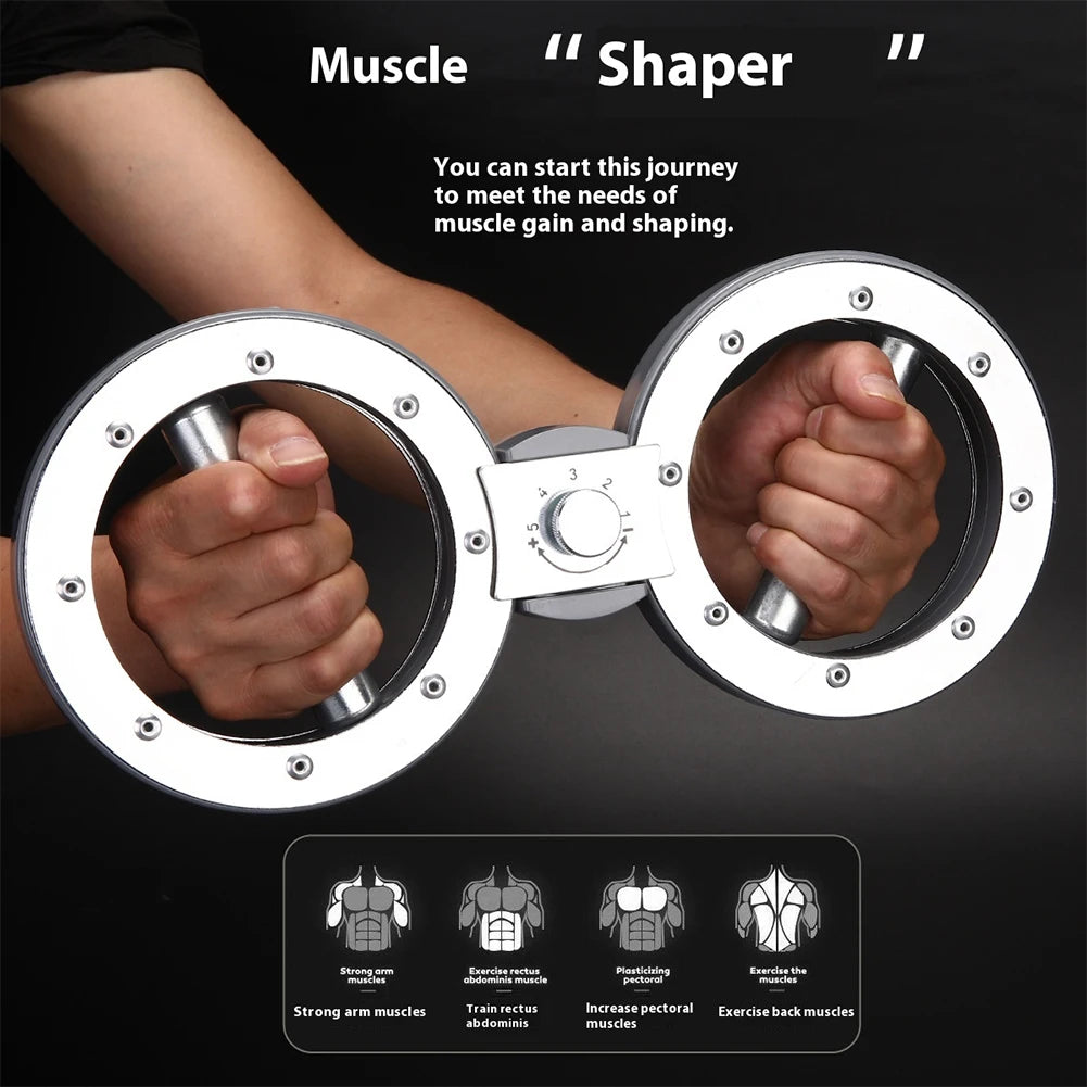 Burn Machine Resistance Adjustable Arm Workout Equipment Grip Strength Trainer for Home and Gym Workouts and Rehabilitation