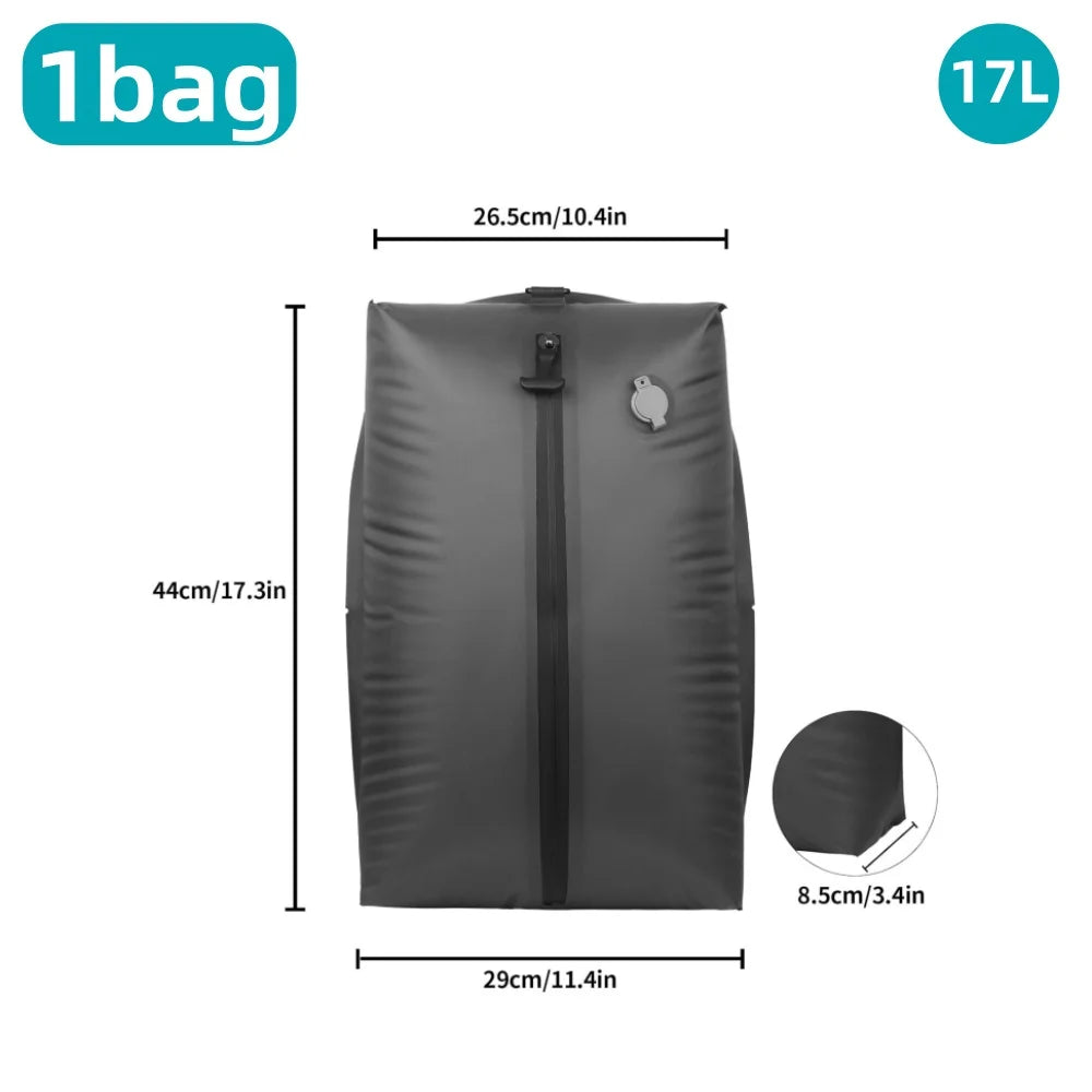 Vacuum Storage Bags Travel Essentials Compression Pack Empty Bag Clothes Vacuum Travel Bag, for Suitcases Backpack Space Saver