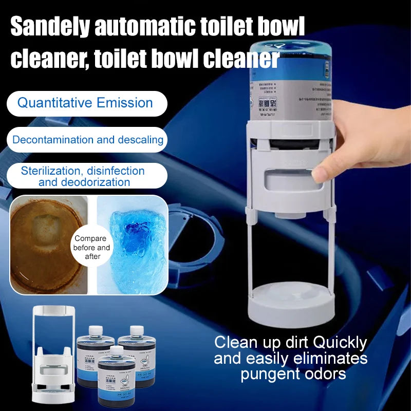 Toilet Bowl Cleaner Automatic Toilet Bowl Cleaner Disinfecting Deodorizing Household Descaling