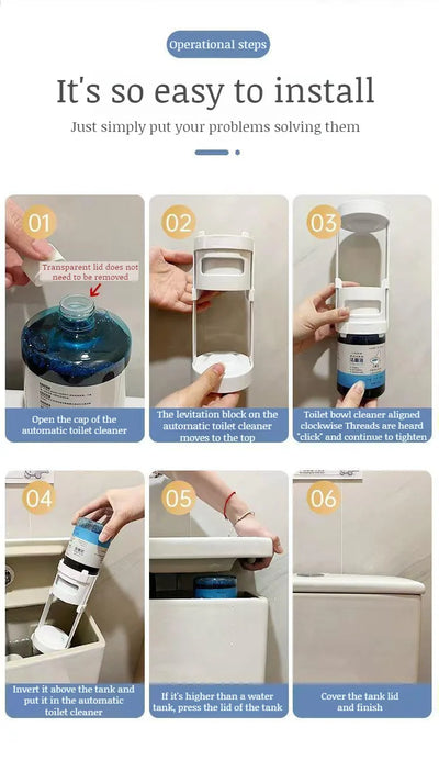 Toilet Bowl Cleaner Automatic Toilet Bowl Cleaner Disinfecting Deodorizing Household Descaling