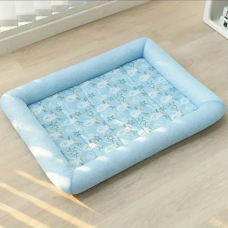 Cooling Puppy Bed Summer Dog Supplies Mat Accessory for Small Breeds Dogs Medium Pet Large Beds Sofa Blanket Baskets Fluffy Cats