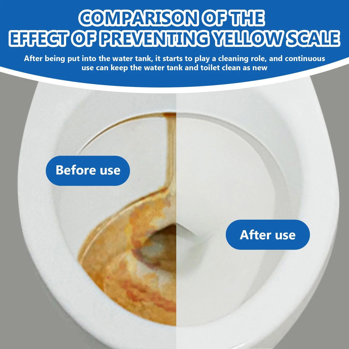 12pcs Automatic Toilet Bowl Cleaner Tablets with Bleach - Sustained-Release, Easy-Dissolve Formula, Efficient Stain Removal, Min