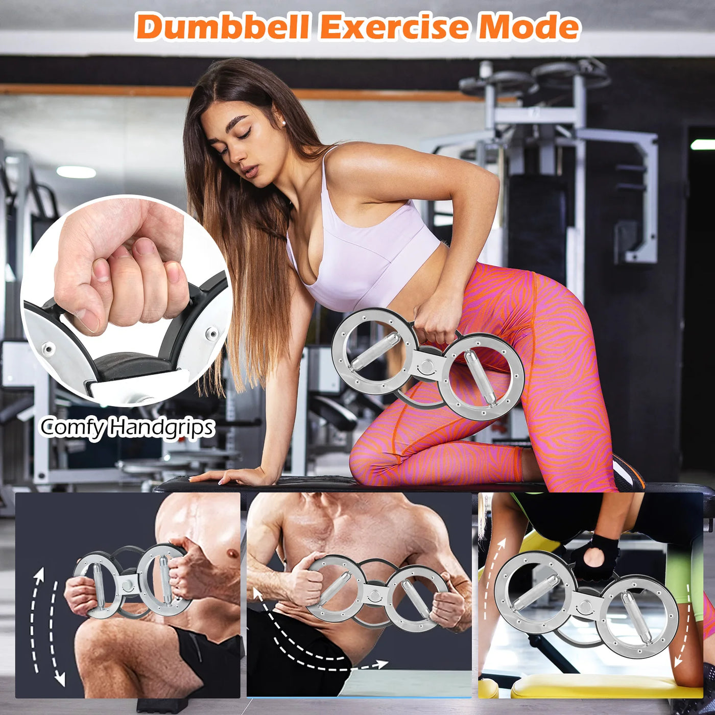 12 LBS Burn Machine w/Adjustable Resistance & 360° Rotation for Home/Gym
