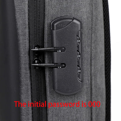 Anti-theft Combination Lock Chest Packs With USB Charging Port Fashion Business Men's Crossbody Bag Travel Storage Shoulder Bag