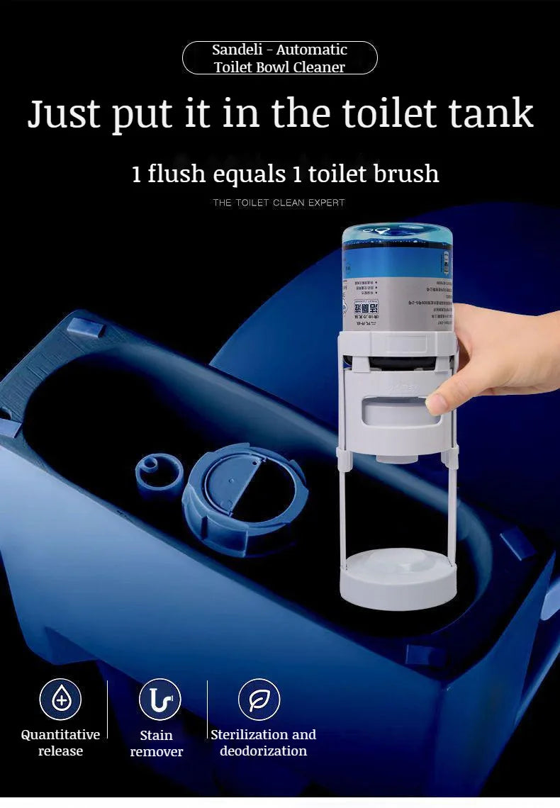 Toilet Bowl Cleaner Automatic Toilet Bowl Cleaner Disinfecting Deodorizing Household Descaling