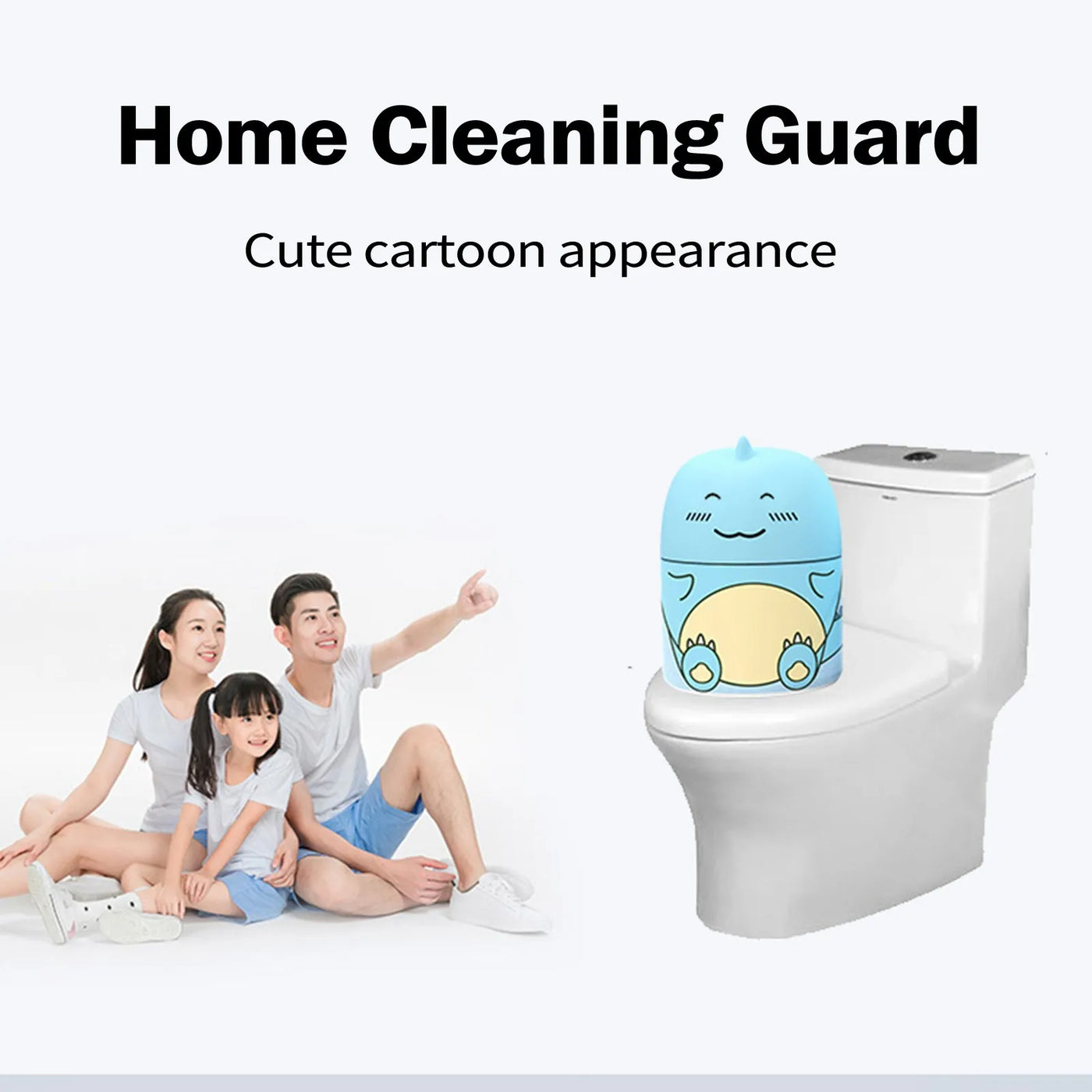 Automatic Bathroom Toilet Tank Cleaner With Ocean Scent Cute Dinosaur-Shaped Toilet Bowl Cleaner Bottle Bathroom Cleaning Supply