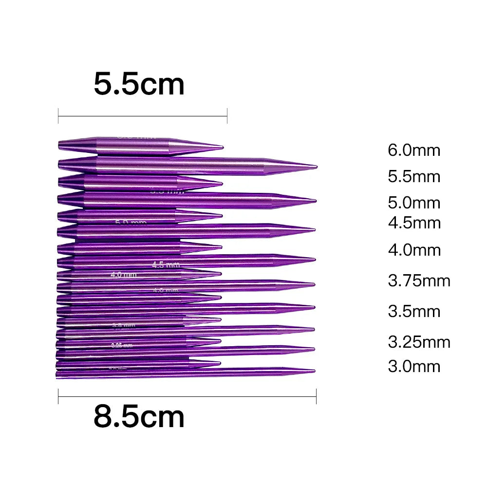 Knitting Needles Removable Ebony Wood 1 Set Crochet Hooks Needles Handmade Crafts Comfortable Grip for DIY Scarves Gloves