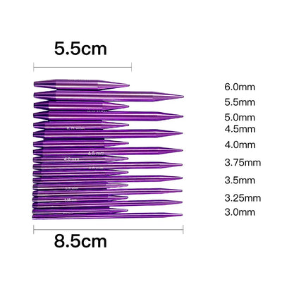 Knitting Needles Removable Ebony Wood 1 Set Crochet Hooks Needles Handmade Crafts Comfortable Grip for DIY Scarves Gloves