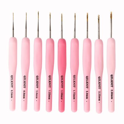 9 in 1 USB Light Up Crochet Hooks Handmade Knitting Needles LED Sewing Tools Set DIY Weaving Sweater Tool Kit Sewing Accessories