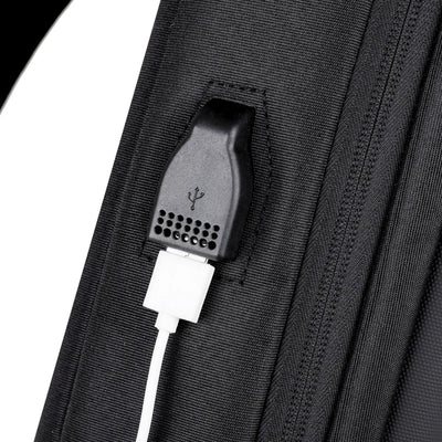 Anti-theft Combination Lock Chest Packs With USB Charging Port Fashion Business Men's Crossbody Bag Travel Storage Shoulder Bag