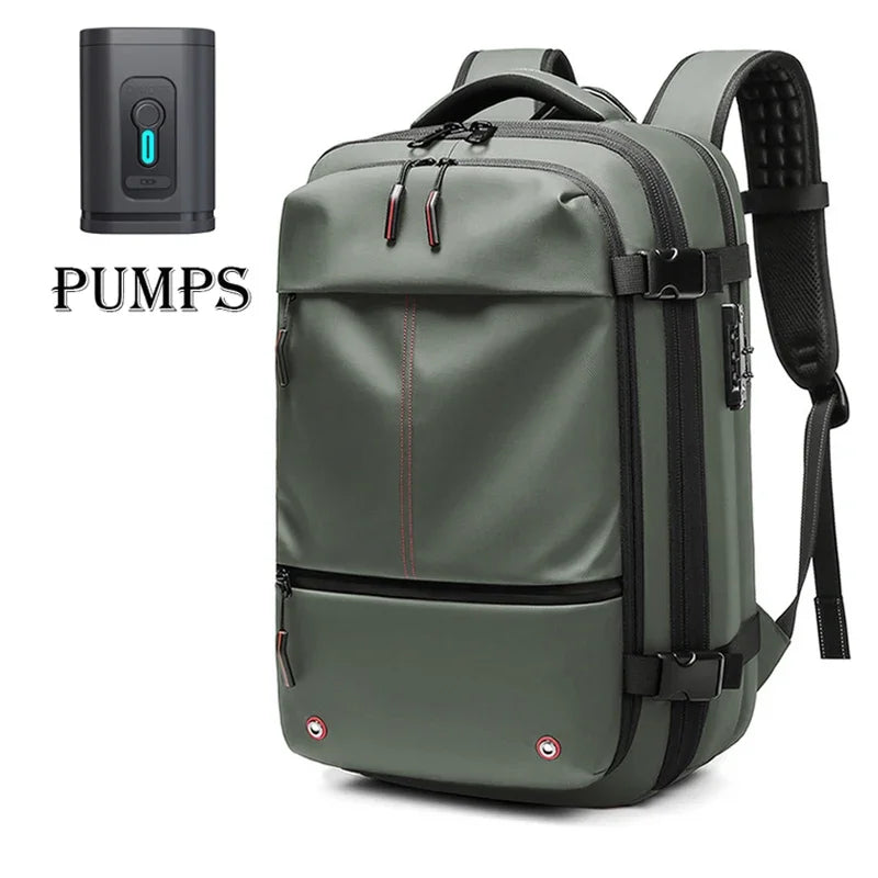 Men Travel Backpack vacuum compression Laptop Backpack 17 inch Extended Large Capacity school Backpack Hiking Business backpack