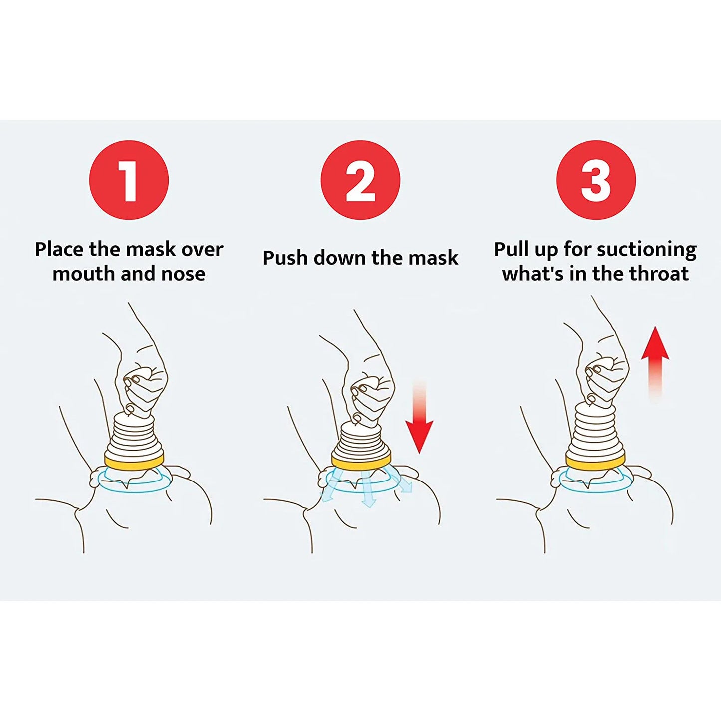 4pcs/3pcs First Aid Kit Choking Device Adults & Children Home Asphyxia Rescue Device Anti Suffocaation 2 Size Choking Rescue Kit
