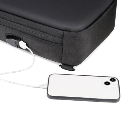 Anti-theft Combination Lock Chest Packs With USB Charging Port Fashion Business Men's Crossbody Bag Travel Storage Shoulder Bag
