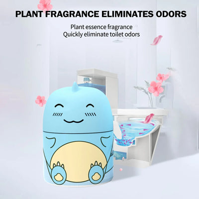 Automatic Bathroom Toilet Tank Cleaner With Ocean Scent Cute Dinosaur-Shaped Toilet Bowl Cleaner Bottle Bathroom Cleaning Supply
